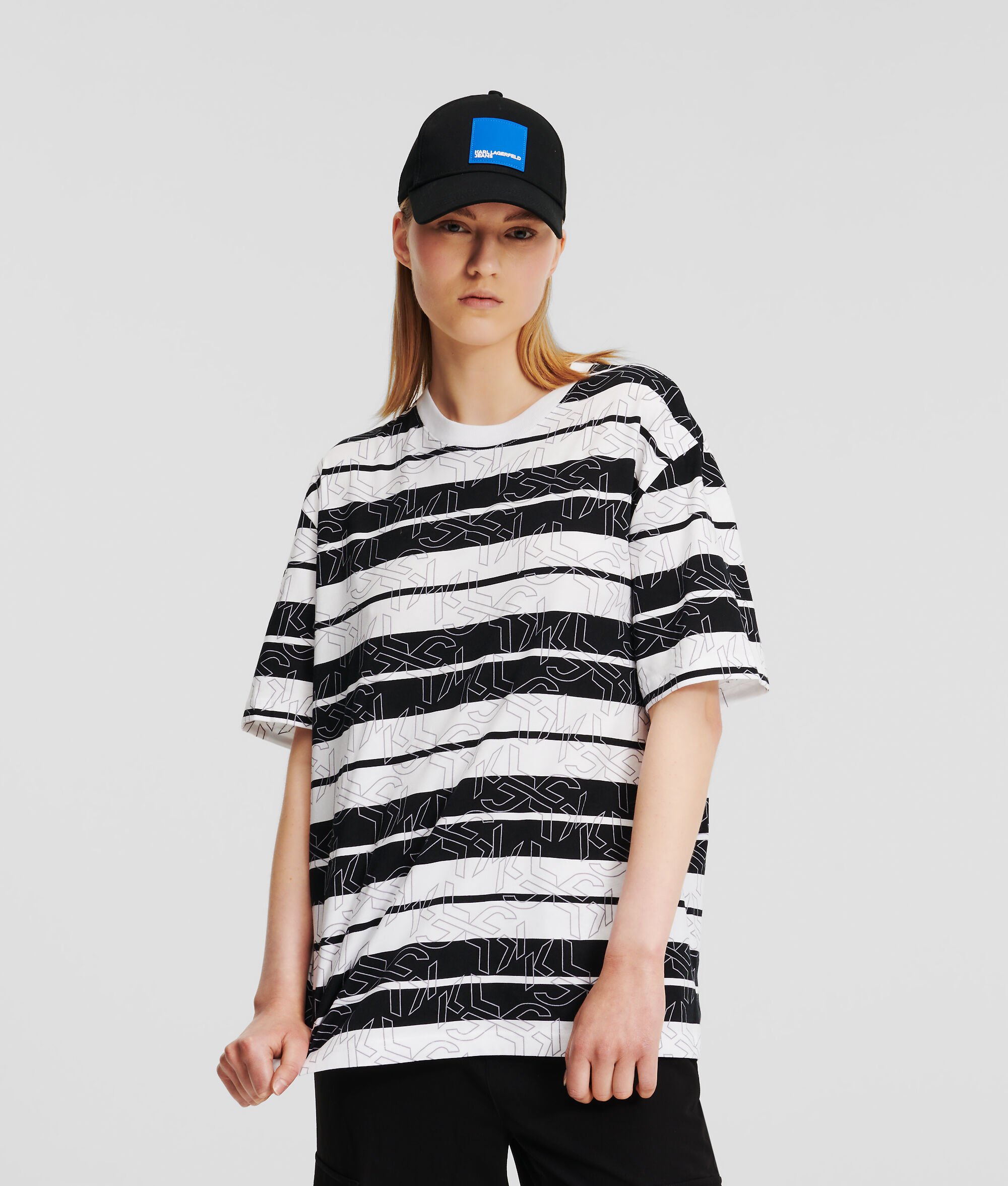 (image for) Tailored KLJ MONOGRAM STRIPE T-SHIRT